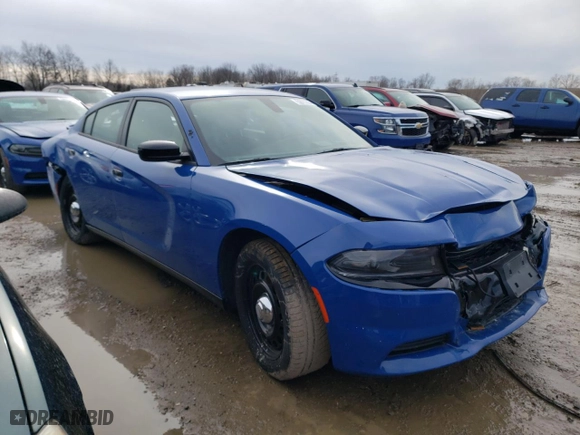 2022 Dodge Charger Police with VIN 2C3CDXKG9NH228588, listed as a Copart auction lot 47269145 with 0 mi miles and Salvage Title. Bid and sale history available at carsss.com. Image 4.