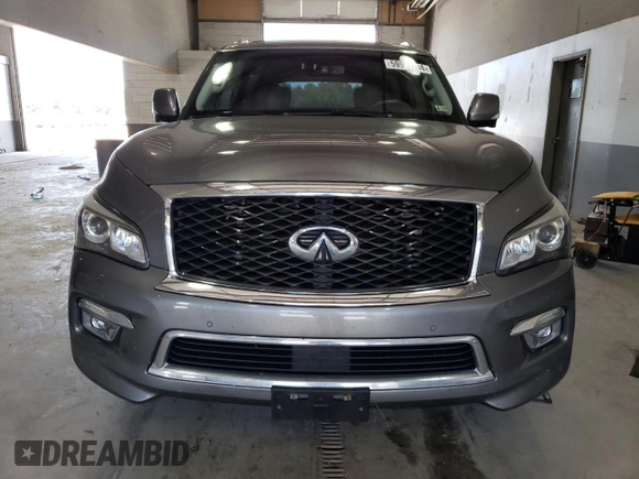 2017 Infiniti QX80 with VIN JN8AZ2NE1H9154366, listed as a Copart auction lot 59975204 with 130,499 mi miles and Salvage Title. Bid and sale history available at carsss.com. Image 5.