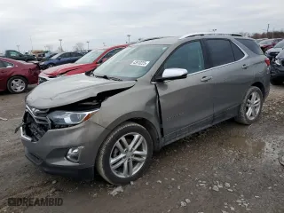 2018 Chevrolet Equinox Premier with VIN 3GNAXWEX7JS570149, listed as a Copart auction lot 43910225 with 64,182 mi miles and Clean Title. Bid and sale history available at carsss.com. Image 1.