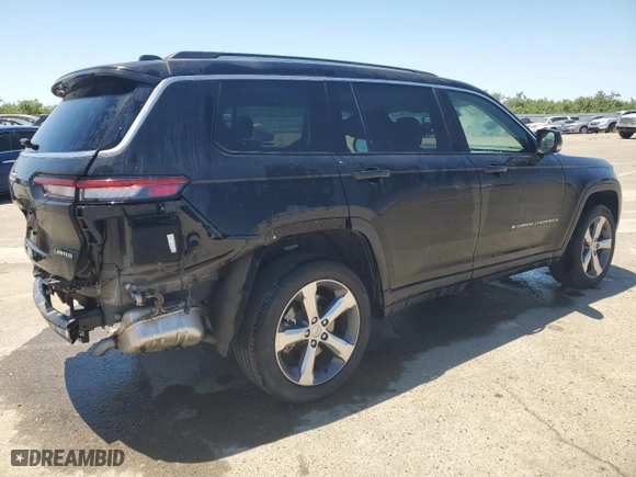 2021 Jeep Grand Cherokee L Limited with VIN 1C4RJJBG8M8193140, listed as a Copart auction lot 56692454 with 33,551 mi miles and Salvage Title. Bid and sale history available at carsss.com. Image 3.