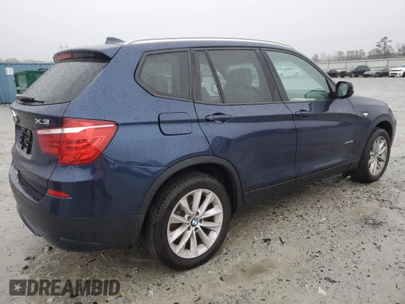 2014 BMW X3 xDrive28i with VIN 5UXWX9C50E0D34295, listed as a Copart auction lot 48472895 with 63,802 mi miles and Salvage Title. Bid and sale history available at DreamBid. Image 3.