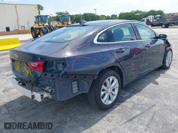 2025 Chevrolet Malibu LT with VIN 1G1ZD5ST8SF134246, listed as a IAAI auction lot 42247999 with 15,679 mi miles and . Bid and sale history available at DreamBid. Image 4.