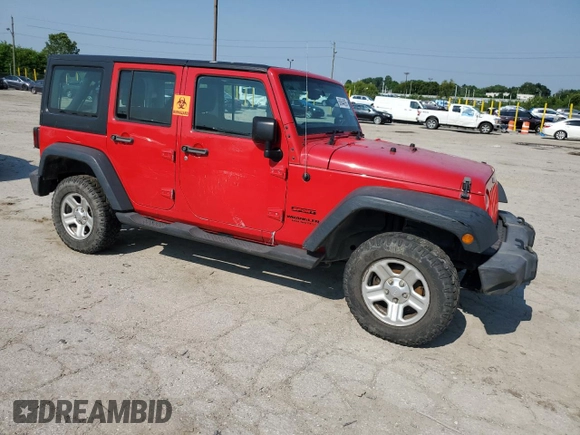 2016 Jeep Wrangler Unlimited Sport RHD z VIN 1C4BJWKG1GL271483, wystawiony jako Copart lot #60644095 z przebiegiem 173 601 mil mil oraz Czysty tytuł • Clean title. Historia ofert i sprzedaży dostępna na DreamBid. Obrazek 4.
