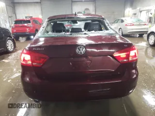 2013 Volkswagen Passat SE with VIN 1VWBH7A39DC090351, listed as a Copart auction lot 45760715 with 167,404 mi miles and Salvage Title. Bid and sale history available at carsss.com. Image 6.