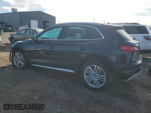 2018 Audi Q5 Premium Plus with VIN WA1BNAFY5J2076813, listed as a Copart auction lot 87555425 with 0 mi miles and Salvage Title. Bid and sale history available at carsss.com. Image 2.