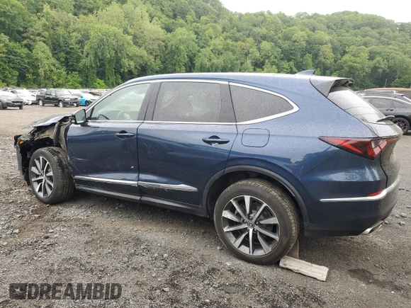 2025 Acura MDX Technology с VIN 5J8YE1H48SL009162, выставлен на аукционе Copart как лот 58156955 с пробегом 9 265 миль миль и Списание • Salvage title. История ставок и продаж доступна на DreamBid. Изображение 2.