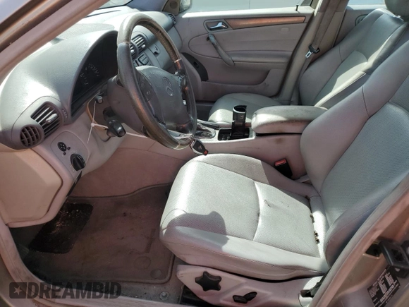 2003 Mercedes-Benz C 230 Kompressor with VIN WDBRF40J93F369431, listed as a Copart auction lot 75029414 with Not Provided miles and Salvage Title. Bid and sale history available at DreamBid. Image 7.