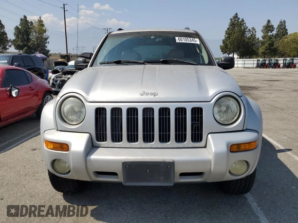 2002 Jeep Liberty Limited with VIN 1J4GL58K62W107105, listed as a Copart auction lot 60105345 with 138,442 mi miles and Clean title. Bid and sale history available at DreamBid. Image 5.