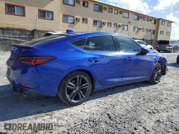 2024 Acura Integra w/A-Spec Package with VIN 19UDE4H33RA007915, listed as a Copart auction lot 60478095 with 15,897 mi miles and Salvage title. Bid and sale history available at DreamBid. Image 3.