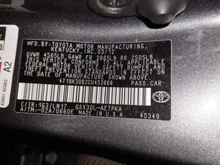 2012 Toyota Avalon with VIN 4T1BK3DB2CU452668, listed as a IAAI auction lot 41905616 with 286,782 mi miles and . Bid and sale history available at DreamBid. Image 9.