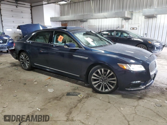 2017 Lincoln Continental Reserve z VIN 1LN6L9NC3H5623731, wystawiony jako Copart lot #52857205 z przebiegiem 68 845 mil mil oraz Nie do naprawy • Non repairable. Historia ofert i sprzedaży dostępna na DreamBid. Obrazek 4.