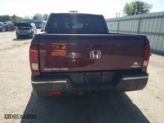 2017 Honda Ridgeline RTL-E with VIN 5FPYK3F71HB034018, listed as a Copart auction lot 51738165 with 125,242 mi miles and Salvage Title. Bid and sale history available at carsss.com. Image 6.