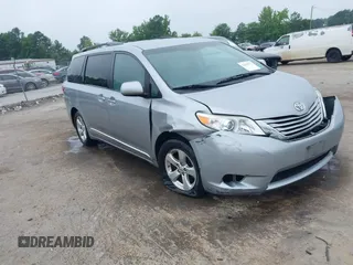 2017 Toyota Sienna LE Auto Access Seat with VIN 5TDKZ3DC4HS802872, listed as a IAAI auction lot 42619574 with 127,248 mi miles and . Bid and sale history available at DreamBid. Image 1.