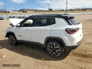 2018 Jeep Compass Limited with VIN 3C4NJDCB6JT272760, listed as a Copart auction lot 48931565 with 0 mi miles and Salvage Title. Bid and sale history available at carsss.com. Image 2.