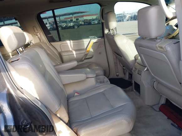 2004 Infiniti QX56 with VIN 5N3AA08C34N803588, listed as a IAAI auction lot 41546043 with 190,599 mi miles. Bid and sale history available at carsss.com. Image 8.