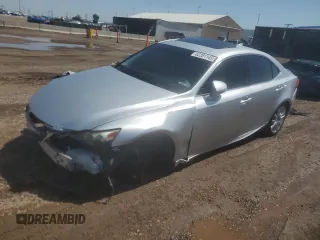 2014 Lexus IS 250 with VIN JTHCF1D26E5005225, listed as a Copart auction lot 62281145 with 130,661 mi miles and Salvage title. Bid and sale history available at DreamBid. Image 1.