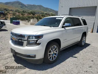 2016 Chevrolet Tahoe LTZ with VIN 1GNSKCKC4GR141100, listed as a Copart auction lot 58857295 with 125,303 mi miles and Salvage title. Bid and sale history available at DreamBid. Image 1.