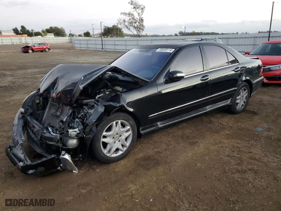 2006 Mercedes-Benz S-Class 3.7L with VIN WDBNF67J76A473143, listed as a Copart auction lot 80699114 with 0 mi miles and Salvage Title. Bid and sale history available at carsss.com. Image 1.