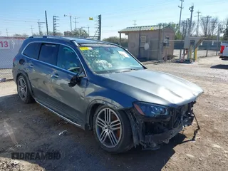 2020 Mercedes-Benz GLS 450 with VIN 4JGFF5KE7LA192588, listed as a IAAI auction lot 41617997 with 75,359 mi miles and . Bid and sale history available at DreamBid. Image 1.