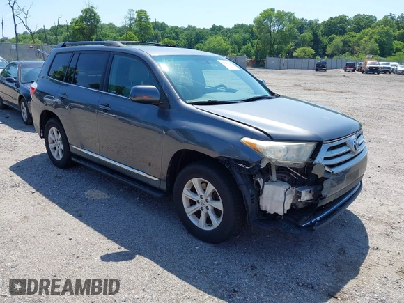 2012 Toyota Highlander with VIN 5TDBK3EH9CS163296, listed as a IAAI auction lot 42512522 with 145,886 mi miles and . Bid and sale history available at DreamBid. Image 1.