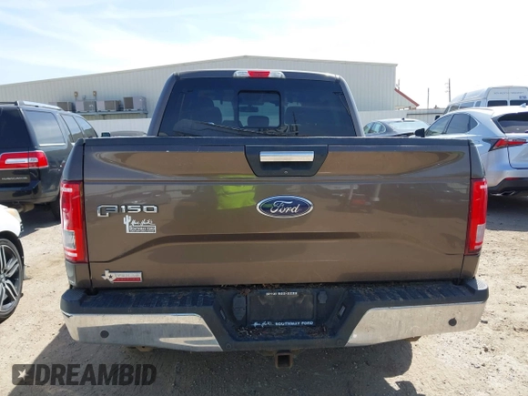 2015 Ford F-150 XLT with VIN 1FTEW1EPXFKD55870, listed as a IAAI auction lot 41803252 with 1 mi miles. Bid and sale history available at carsss.com. Image 17.