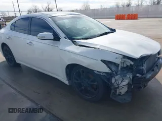 2014 Nissan Maxima SV z VIN 1N4AA5AP2EC458158, wystawiony jako IAAI lot #38598014 z przebiegiem 145 487 mil mil oraz . Historia ofert i sprzedaży dostępna na DreamBid. Obrazek 1.