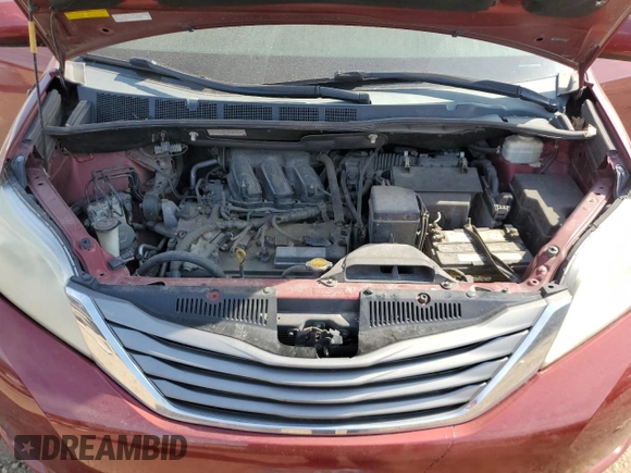 2013 Toyota Sienna XLE с VIN 5TDDK3DC4DS064952, выставлен на аукционе Copart как лот 56797335 с пробегом Не указан миль и Списание • Salvage title. История ставок и продаж доступна на DreamBid. Изображение 12.