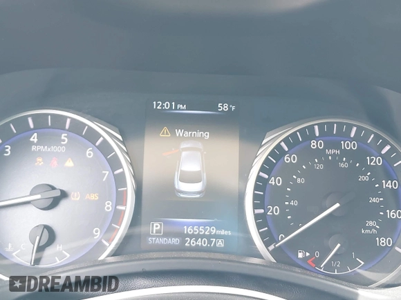 2014 Infiniti Q50 Premium with VIN JN1BV7AR1EM688240, listed as a IAAI auction lot 42118871 with 165,529 mi miles and . Bid and sale history available at DreamBid. Image 7.