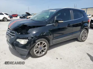2019 Ford EcoSport Titanium z VIN MAJ3S2KE5KC272580, wystawiony jako Copart lot #56477455 z przebiegiem 49 848 mil mil oraz Szkoda całkowita • Salvage title. Historia ofert i sprzedaży dostępna na DreamBid. Obrazek 1.
