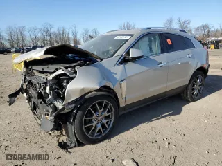 2015 Cadillac SRX Performance Collection with VIN 3GYFNFE35FS609579, listed as a Copart auction lot 48933645 with 131,824 mi miles and Salvage Title. Bid and sale history available at carsss.com. Image 1.