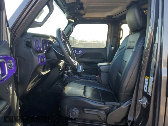 2018 Jeep Wrangler Unlimited Sahara with VIN 1C4HJXEN3JW197225, listed as a Copart auction lot 47319415 with 71,442 mi miles and Salvage Title. Bid and sale history available at carsss.com. Image 7.