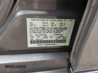 2005 Nissan Altima SL z VIN 1N4AL11D85N400651, wystawiony jako Copart lot #56985505 z przebiegiem 95 036 mil mil oraz Czysty tytuł • Clean title. Historia ofert i sprzedaży dostępna na DreamBid. Obrazek 12.