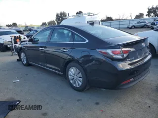 2017 Hyundai Sonata Hybrid SE with VIN KMHE24L10HA047610, listed as a Copart auction lot 43285595 with 143,787 mi miles and Salvage Title. Bid and sale history available at carsss.com. Image 2.