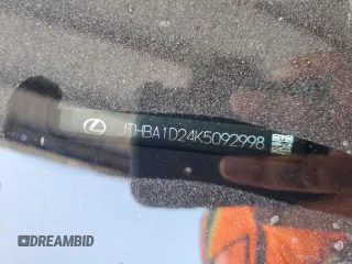 2019 Lexus IS with VIN JTHBA1D24K5092998, listed as a Copart auction lot 49423655 with 39,481 mi miles and Salvage Title. Bid and sale history available at carsss.com. Image 12.