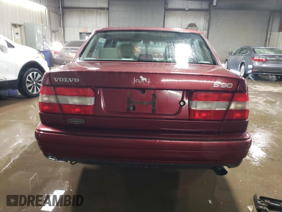 1997 Volvo S90 with VIN YV1KS9602V1117573, listed as a Copart auction lot 48350315 with 185,411 mi miles and Non Repairable. Bid and sale history available at carsss.com. Image 6.