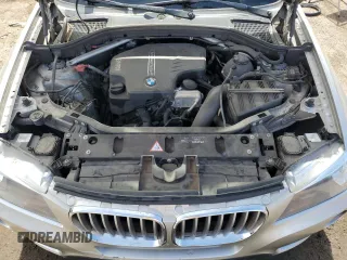 2013 BMW X3 xDrive28i with VIN 5UXWX9C51D0A16801, listed as a Copart auction lot 49008455 with 104,542 mi miles and Salvage Title. Bid and sale history available at carsss.com. Image 12.