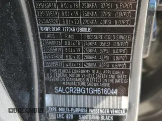 2016 Land Rover Discovery Sport HSE with VIN SALCR2BG1GH616044, listed as a Copart auction lot 48900155 with 131,765 mi miles and Clean Title. Bid and sale history available at carsss.com. Image 13.
