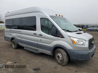 2015 Ford Transit XL z VIN 1FBVU4XG3FKA36240, wystawiony jako Copart lot #49159275 z przebiegiem 123 852 mil mil oraz Szkody całkowita. Historia ofert i sprzedaży dostępna na DreamBid. Obrazek 4.