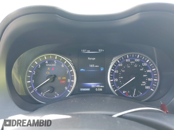 2017 Infiniti Q50 Premium with VIN JN1EV7AR2HM834338, listed as a IAAI auction lot 40992351 with 88,148 mi miles and . Bid and sale history available at DreamBid. Image 7.