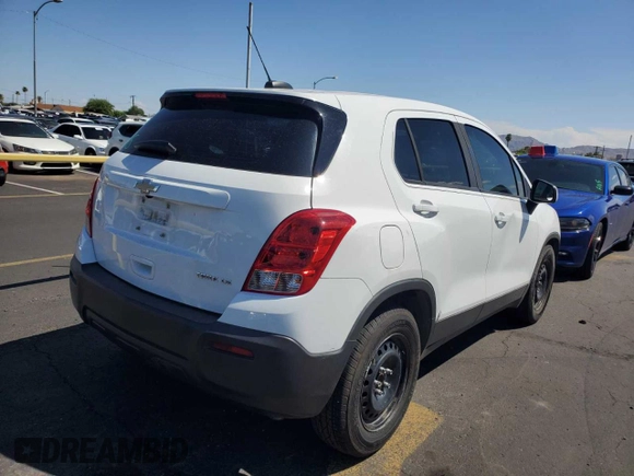 2016 Chevrolet Trax LS with VIN 3GNCJKSBXGL278915, listed as a Copart auction lot 84022104 with 82,341 mi miles and Clean Title. Bid and sale history available at carsss.com. Image 4.
