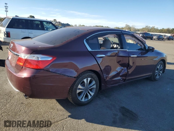 2013 Honda Accord LX z VIN 1HGCR2F32DA061593, wystawiony jako Copart lot #75880224 z przebiegiem 146 986 mil mil oraz Szkoda całkowita • Salvage title. Historia ofert i sprzedaży dostępna na DreamBid. Obrazek 3.
