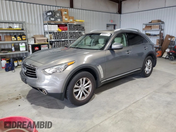 2012 Infiniti FX with VIN JN8AS1MW8CM150636, listed as a Copart auction lot 66044724 with 99,332 mi miles and Salvage Title. Bid and sale history available at carsss.com. Image 1.