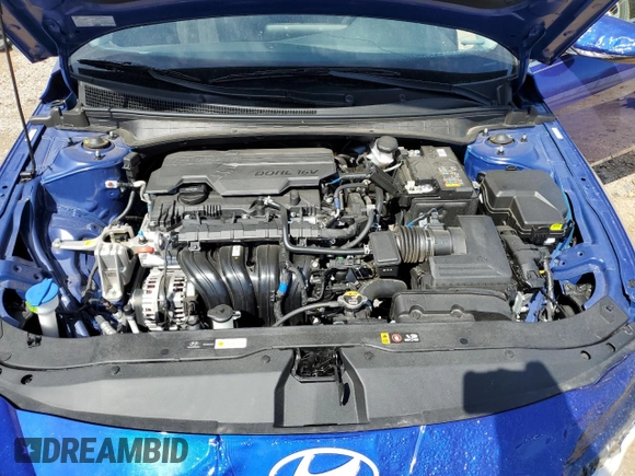 2024 Hyundai Elantra SEL with VIN KMHLS4DG5RU761646, listed as a Copart auction lot 50227625 with 8,609 mi miles and Salvage title. Bid and sale history available at DreamBid. Image 12.