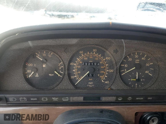 1987 Mercedes-Benz 300 with VIN WDBCB2503HA326913, listed as a Copart auction lot 45600005 with 232,194 mi miles and Clean Title. Bid and sale history available at DreamBid. Image 9.