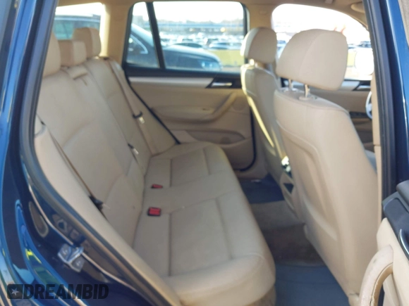 2013 BMW X3 xDrive28i with VIN 5UXWX9C54D0A26478, listed as a IAAI auction lot 41909253 with 125,938 mi miles. Bid and sale history available at carsss.com. Image 8.