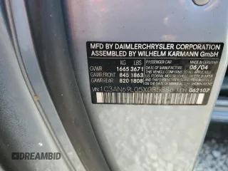 2005 Chrysler Crossfire Limited z VIN 1C3AN69L05X035386, wystawiony jako Copart lot #70837984 z przebiegiem 36 500 mil mil oraz Czysty tytuł • Clean title. Historia ofert i sprzedaży dostępna na DreamBid. Obrazek 12.