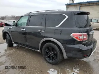 2017 Nissan Armada Platinum with VIN JN8AY2NE4H9704307, listed as a Copart auction lot 85791644 with 79,712 mi miles and Salvage Title. Bid and sale history available at carsss.com. Image 2.