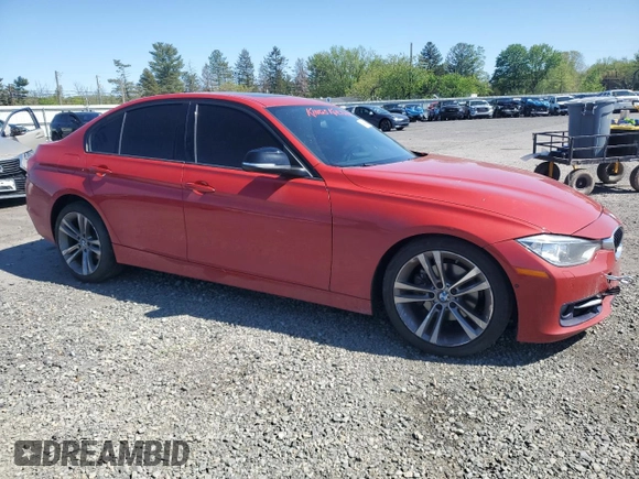 2015 BMW 3 Series 328i xDrive with VIN WBA3B5C50FF962863, listed as a Copart auction lot 54935465 with 80,837 mi miles and Salvage title. Bid and sale history available at DreamBid. Image 4.