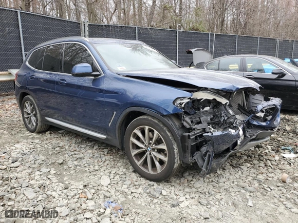 2019 BMW X3 xDrive30i with VIN 5UXTR9C52KLP83143, listed as a Copart auction lot 48942805 with 101,373 mi miles and Salvage Title. Bid and sale history available at carsss.com. Image 4.