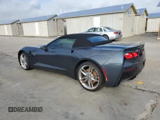 2014 Chevrolet Corvette Z51 3LT z VIN 1G1YM3D77E5125967, wystawiony jako Copart lot #74243324 z przebiegiem Nie podano mil oraz Szkoda całkowita • Salvage title. Historia ofert i sprzedaży dostępna na DreamBid. Obrazek 2.